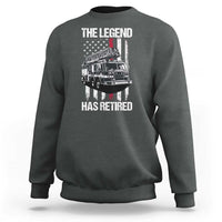 Retired Firefighter Sweatshirt American Flag Vintage Fireman Retirement Gifts - Wonder Print Shop