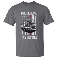 Retired Firefighter T Shirt American Flag Vintage Fireman Retirement Gifts - Wonder Print Shop