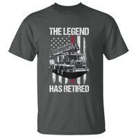 Retired Firefighter T Shirt American Flag Vintage Fireman Retirement Gifts - Wonder Print Shop