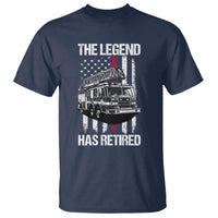 Retired Firefighter T Shirt American Flag Vintage Fireman Retirement Gifts - Wonder Print Shop