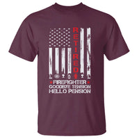 Retired Firefighter T Shirt Goodbye Tension Hello Pension Fireman Retirement Gifts - Wonder Print Shop