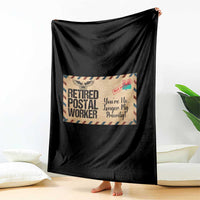 Retired Postal Worker Throw Blanket No Longer My Priority Retirement Gifts - Wonder Print Shop