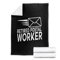 Retired Postal Worker Throw Blanket Mailman Postman Retirement Gifts - Wonder Print Shop