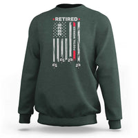 Retired Postal Worker 2026 Sweatshirt Retro US Flag Mailman Postman Retirement Gifts - Wonder Print Shop