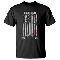 Retired Postal Worker 2026 T Shirt Retro US Flag Mailman Postman Retirement Gifts - Wonder Print Shop