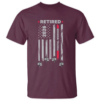 Retired Postal Worker 2026 T Shirt Retro US Flag Mailman Postman Retirement Gifts - Wonder Print Shop