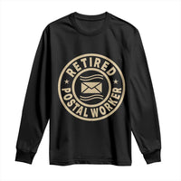 Retired Postal Worker Long Sleeve Shirt Mailman Postman Vintage Retirement Gifts - Wonder Print Shop