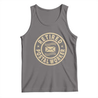 Retired Postal Worker Tank Top Mailman Postman Vintage Retirement Gifts - Wonder Print Shop