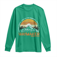 Vintage Christian Long Sleeve Shirt Isaiah 42:16 Waymaker Promise Keeper Miracle Worker - Wonder Print Shop