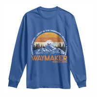 Vintage Christian Long Sleeve Shirt Isaiah 42:16 Waymaker Promise Keeper Miracle Worker - Wonder Print Shop