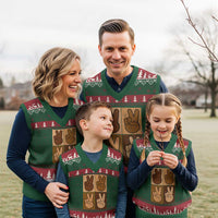 Peace Sign Equality for All V-Neck Knit Sweater Vest Peace Out V Fingers Hand Equal Rights - Wonder Print Shop