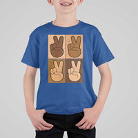 Peace Sign Equality for All T Shirt For Kid Peace Out V Fingers Hand Equal Rights