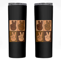 Peace Sign Equality for All Skinny Tumbler Peace Out V Fingers Hand Equal Rights