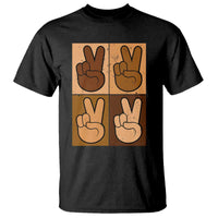 Peace Sign Equality for All T Shirt Peace Out V Fingers Hand Equal Rights