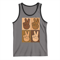 Peace Sign Equality for All Tank Top Peace Out V Fingers Hand Equal Rights