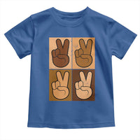 Peace Sign Equality for All Toddler T Shirt Peace Out V Fingers Hand Equal Rights