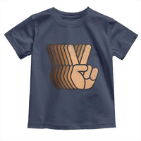 Retro Equality for All Toddler T Shirt Peace Sign V Fingers Skin Tone Hands Vintage