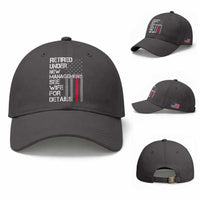 Retirement Gifts For Men Baseball Cap Retired Under New Management See Wife Retired Dad