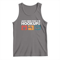 Camping RV Tank Top Funny Just Here for The Hookups Caravan Motorhome - Wonder Print Shop