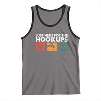 Camping RV Tank Top Funny Just Here for The Hookups Caravan Motorhome - Wonder Print Shop