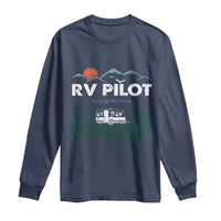 RV Pilot Camping Long Sleeve Shirt Retro Motorhome Travel Vacation Gift - Wonder Print Shop