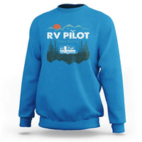 RV Pilot Camping Sweatshirt Retro Motorhome Travel Vacation Gift - Wonder Print Shop