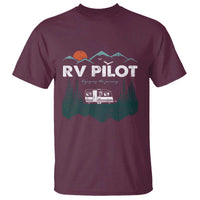 RV Pilot Camping T Shirt Retro Motorhome Travel Vacation Gift - Wonder Print Shop