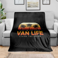 Van Life Throw Blanket Retro Camping RV Motorhome Travel Vacation Gift - Wonder Print Shop