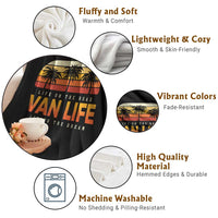 Van Life Throw Blanket Retro Camping RV Motorhome Travel Vacation Gift - Wonder Print Shop