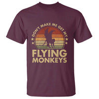 Vintage Retro Dont Make Me Get My Flying Monkeys T Shirt - Wonder Print Shop
