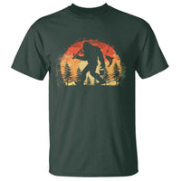Bigfoot Fishing T Shirt Funny Retro Sasquatch Fisherman Dad - Wonder Print Shop