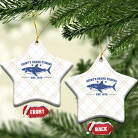 Retro Fisher Birthday Ceramic Ornament Vintage Quints Shark Fishing 1975 - Wonder Print Shop