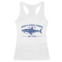 Retro Fisher Birthday Racerback Tank Top Vintage Quints Shark Fishing 1975 - Wonder Print Shop