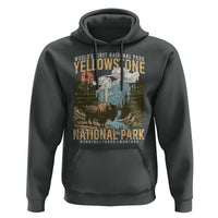 Vintage Yellowstone National Park Hoodie Retro Nature Wildlife Outdoor Hiking Camping Forest - Wonder Print Shop