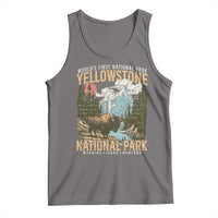 Vintage Yellowstone National Park Tank Top Retro Nature Wildlife Outdoor Hiking Camping Forest - Wonder Print Shop