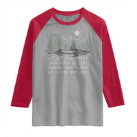 Retro Nature Wildlife Outdoor Raglan Shirt Camping Forest Hiking Vintage - Wonder Print Shop