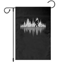 Bigfoot In The Forest Garden Flag Sasquatch Trees Reflection Wildlife Nature Outdoor Wild Retro - Wonder Print Shop