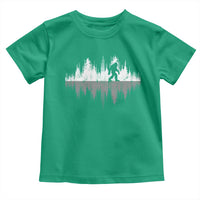 Bigfoot In The Forest Toddler T Shirt Sasquatch Trees Reflection Wildlife Nature Outdoor Wild Retro - Wonder Print Shop