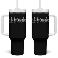 Lake Mode Tumbler With Handle Summer Vacation Outdoor Camping - Wonder Print Shop