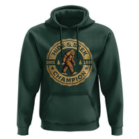 Retro Bigfoot Believer Hoodie Undefeated Sasquatch Hide And Seek Cryptozoology - Wonder Print Shop