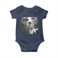 Cat Selfie With Bigfoot UFO Baby Onesie Funny Cat Lover Gifts - Wonder Print Shop