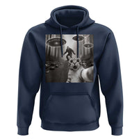 Cat Selfie With Bigfoot UFO Hoodie Funny Cat Lover Gifts - Wonder Print Shop