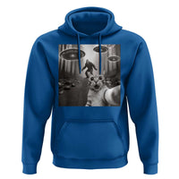 Cat Selfie With Bigfoot UFO Hoodie Funny Cat Lover Gifts - Wonder Print Shop