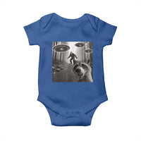 Raccoon Selfie With Bigfoot UFO Baby Onesie Funny Feral Lover Gifts - Wonder Print Shop