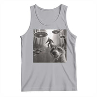 Raccoon Selfie With Bigfoot UFO Tank Top Funny Feral Lover Gifts - Wonder Print Shop