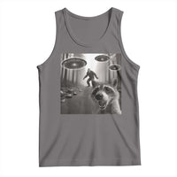 Raccoon Selfie With Bigfoot UFO Tank Top Funny Feral Lover Gifts - Wonder Print Shop