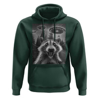 Racoon Meme Hoodie Selfie With Alien UFO - Wonder Print Shop