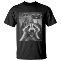 Racoon Meme T Shirt Selfie With Alien UFO - Wonder Print Shop