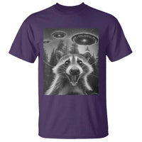 Racoon Meme T Shirt Selfie With Alien UFO - Wonder Print Shop