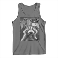 Racoon Meme Tank Top Selfie With Alien UFO - Wonder Print Shop